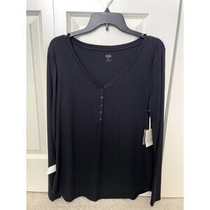 NWT a.n.a  Ribbed Long Sleeve Top - Size XL